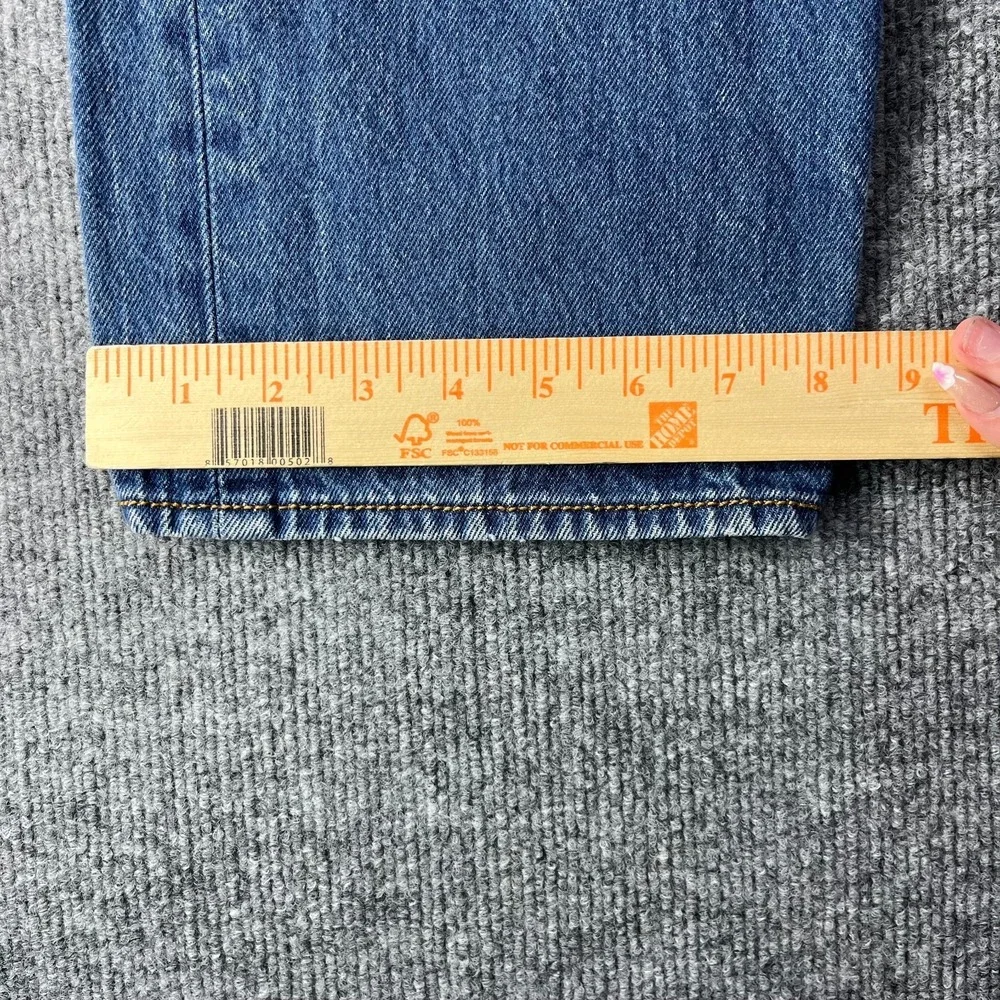 Levi's‎ 501 Button Fly Jeans Men's Blue Denim Cotton Straight Leg Y2K - 35X27